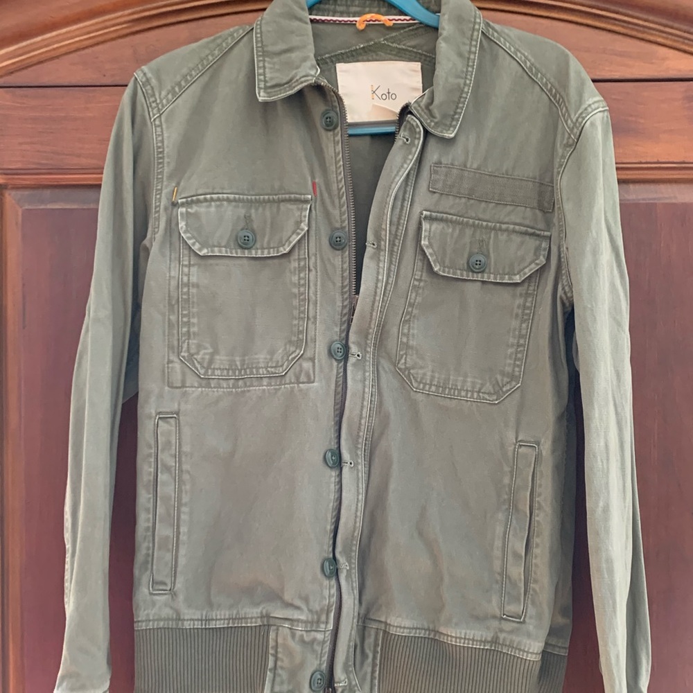 NWOT Green Military Jacket